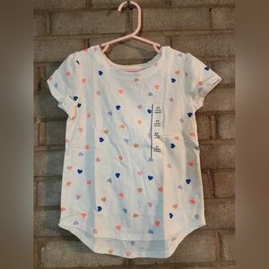 Cat & Jack Heart Patterned Kids Shirt